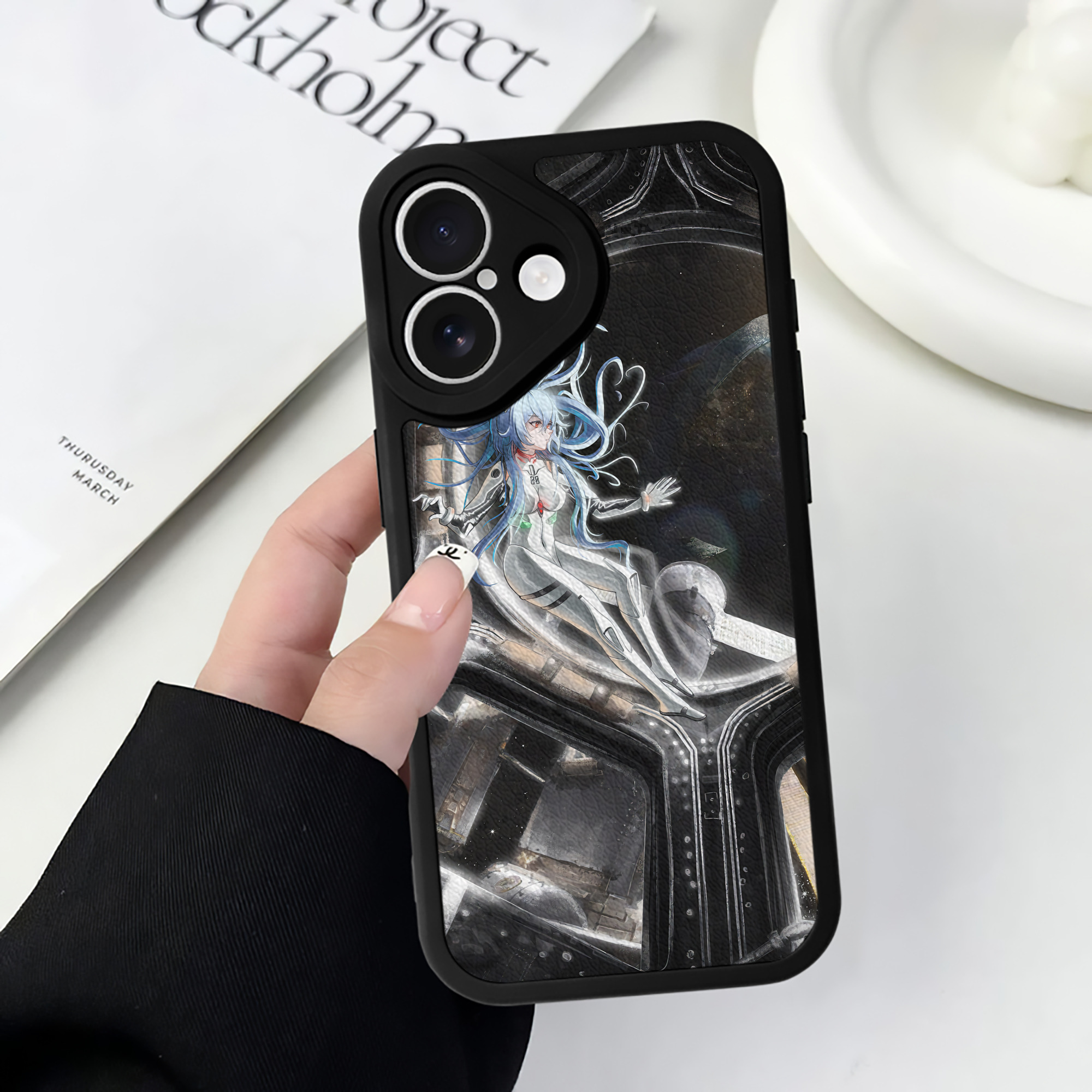 （画像用） EVA 新世紀エヴァンゲリオン 【iPhone 16シリーズ対応】シリコンスマホケース（レザー調） 材質：シリコン
